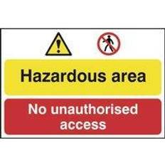 Scan Self adhesive semi-rigid Hazardous AreaNo Unauthorised