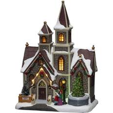 Sort Julebyer Konstsmide 4251-000 LED-Szenerie Kirke Juleby