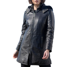 Lakeland Leather Rydalwater Hooded Coat - Black