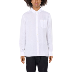 Knowledge Cotton Apparel Custom Fit Linen Shirt - Bright White