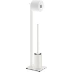 Badeværelsestilbehør Zack Toilet Betjent Atore 72 cm hvid rustfrit stål
