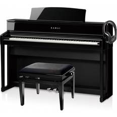 Kawai CA701 88-Key Grand Feel III Digital Piano Ebony Polish