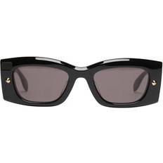 Alexander McQueen Solbriller Alexander McQueen Am0426s Acetate Sunglasses - Black