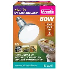 Arcadia D3 Basking Lamp UV Reptil Pære 80 W