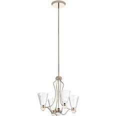 Elstead Lighting Kayva ljuskrona Polerad nickel Pendellampa