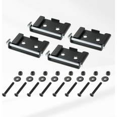 Powertec 71132 Schnellwechsel-Werkbank-Rollenplatten, 4er-Pack, Schwarz