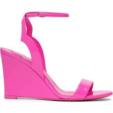 Christian Louboutin Pink Heeled Sandals Christian Louboutin Wedge Shoes Woman colour Fuchsia