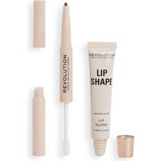 Makeup Revolution Lip Shape Kit Brown Nude