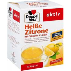 Vitamin zink Doppelherz 3 aktiv heiße zitrone c + zink granulat 10st 7091098