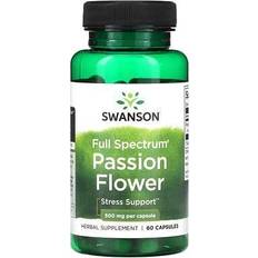 Swanson Vitaminas y Suplementos Swanson Flor de la pasión de espectro completo, 500 mg - 60 cápsulas 60 pcs