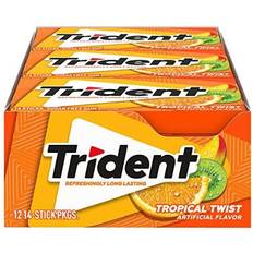 Trident Tropical Twist Sugar Free Gum 12 Pieces