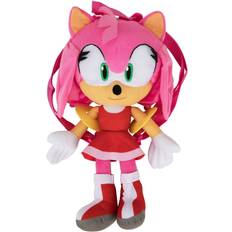 Sonic Toys Sonic 16-Inch the Hedgehog Amy Plush Backpack Pink/Red/White One-Size