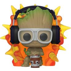 Marvel Actiefiguren Funko Guardians Of The Galaxy Groot w/Detonator POP! Bobble-Head Pop veelkleurig Onesize Vinyl