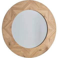 HJ Home Gallery Direct Tapio Wood Inlay Round Wall Mirror