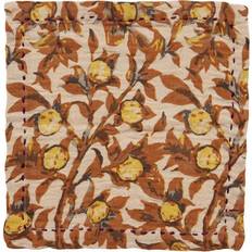 HKliving Mediterranean, 2 Stoffserviette Orange, Braun (30x30cm)
