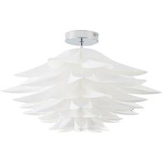 Lindby Loftplafonder Lindby Rimon Loftlampe White Chrome Ø 50 cm Loftplafond