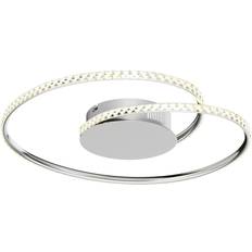 LED - Trasparente Plafoniere Lindby Joline LED Ø45 Chrome/Clear Plafoniera