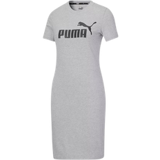 Puma L Dresses Puma Women's Essentials Slim T-shirt Dress - Light Grey Heather