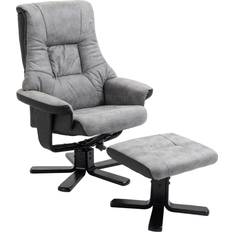 Homcom Recliner Footstool Duo Armchair