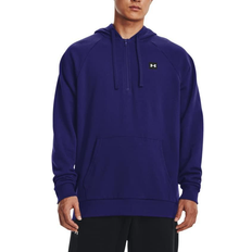 Under Armour Rival Fleece ½ Zip Hoodie - Sonar Blue/Onyx White