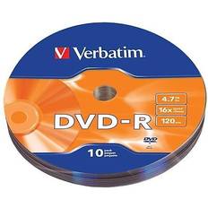 Optical Storage Verbatim DVD-R, 16x, 4.7GB, 10/Pack 97901 Blue