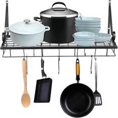 Ganci e Appendiabiti Aquaterior Mount Cookware Rack with Organizer Hook & Hanger