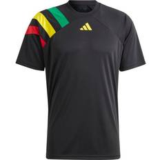 Adidas Men's Fortore 23 Jersey -Black/Team Green/Team Yellow/Team Collegiate Red