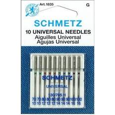 Pins & Needles Schmetz Schmetz universal machine needles-size 70/80/90/100 10/pkg -1835