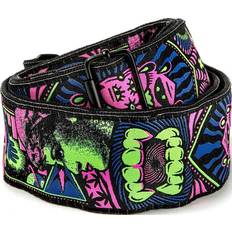 Straps Dunlop Accessories Ild05 Ilovedust Jacquard Woven Strap, Fangs Guitar Strap