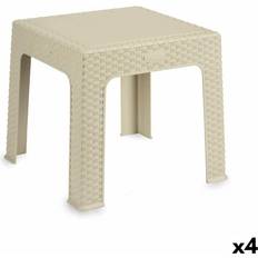 Sillas infantiles Kipit Mesa Infantil Rattan Crema Plástico 47 x 42.5 x 47 cm