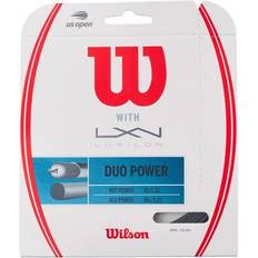 Bádminton Wilson Duo Power Tennis String Set 12.2 m Plateado