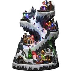 Konstsmide B/O Mechanical LED Ski Slope Multicolored Juleby 40cm