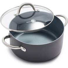 Keramiske Suppegryder Lima GreenPan Hard Anodized Healthy Ceramic Nonstick 5QT Stock Pot with Lid with lid