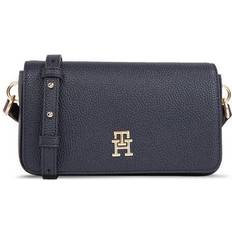 Tommy Hilfiger Håndtasker Tommy Hilfiger TH Emblem Flap Crossover Bag - Marin