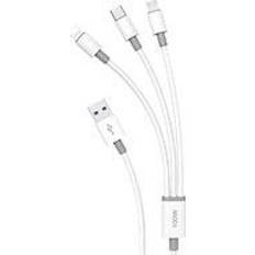 Kabel Dudao L8s upgrade USB-A to Lightning/USB Micro/USB-C 3-in-1 cable