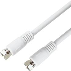 Deltaco ANTENNKABEL F-KONTAKT 5M 5m