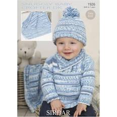 Baby Needlework Patterns SIRDAR Snuggly Baby Jumper and Hat Knitting Pattern, 1926