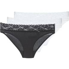 Coton Feminine Brief 3-pack - Black/White
