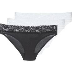 DIM Coton Feminine Brief 3-pack - Black/White