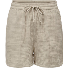 Cotton - Women Shorts Only Short - Khaki