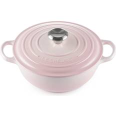 Le Creuset Signature Cast Iron Shell Pink med lock 4.1 L 26 cm