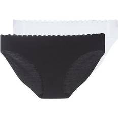 Best Knickers DIM Body Touch Cotton Bikini Knickers 2-pack - Black/White