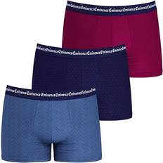 Coton - Homme Culottes Eminence Boxers lot de 3, business print - Rouge