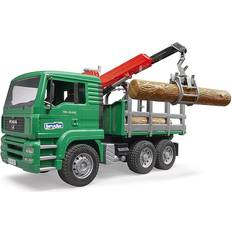 Bruder Arbeidskjøretøy Bruder Man Timber Truck W/Loading Crane & 3 Trunks