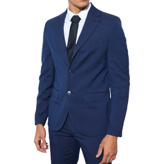 Men - Viscose Blazers boohooMAN Men's Slim Single Breasted Suit Jacket - Navy