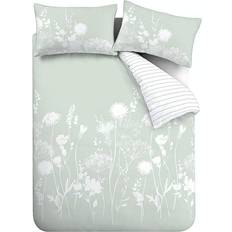 Catherine Lansfield Meadowsweet Floral Duvet Cover Green (200x200cm)