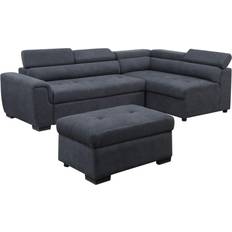 Sleeper sofa with storage Lilola Home Lava Haris Sofa 97" 5