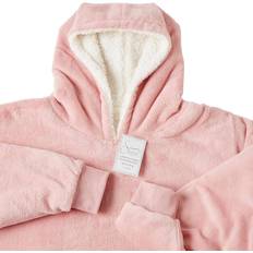 Sienna Sherpa Lining Warm Cozy Wearable Filt Rosa (182.9x86.4cm)