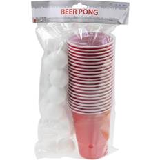 Drinking Game Beer Pong Red/White