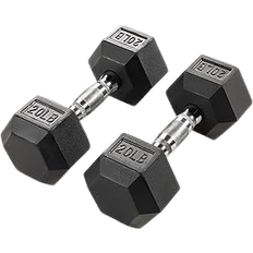 Marcy Rubber Hex Dumbbells 20 lb